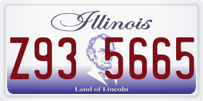 IL license plate Z935665