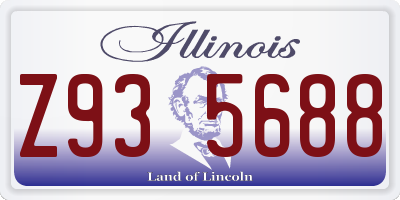 IL license plate Z935688