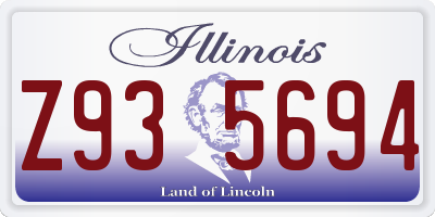 IL license plate Z935694