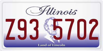 IL license plate Z935702