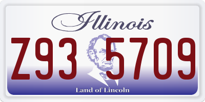 IL license plate Z935709