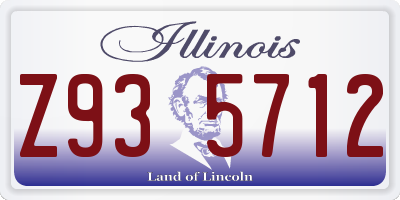 IL license plate Z935712