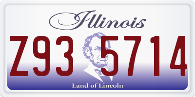 IL license plate Z935714
