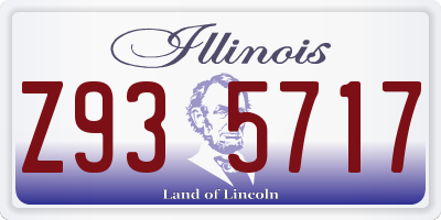 IL license plate Z935717