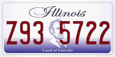 IL license plate Z935722
