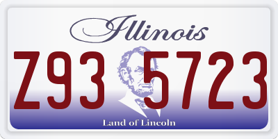 IL license plate Z935723