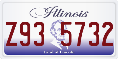 IL license plate Z935732