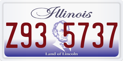 IL license plate Z935737