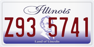 IL license plate Z935741