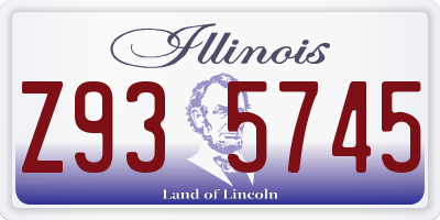 IL license plate Z935745