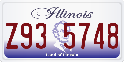 IL license plate Z935748