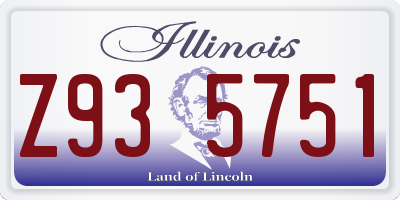 IL license plate Z935751