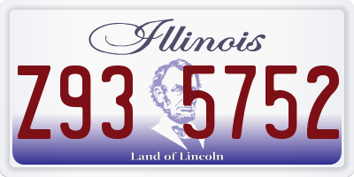 IL license plate Z935752