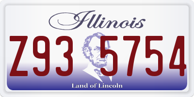 IL license plate Z935754