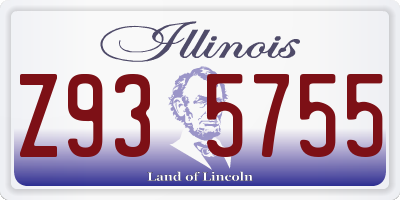 IL license plate Z935755