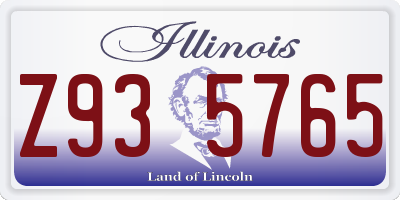 IL license plate Z935765