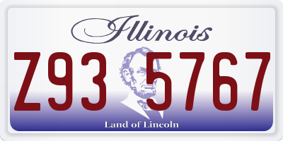 IL license plate Z935767