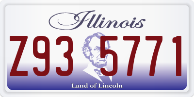 IL license plate Z935771