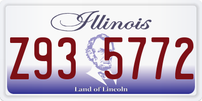 IL license plate Z935772