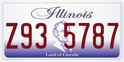 IL license plate Z935787