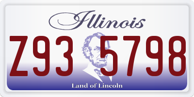 IL license plate Z935798