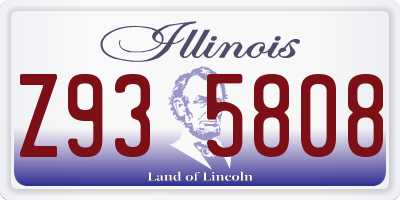 IL license plate Z935808