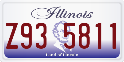 IL license plate Z935811