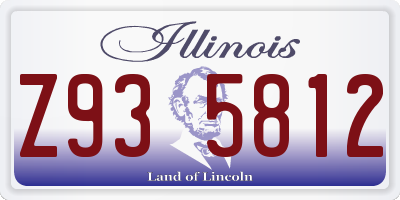 IL license plate Z935812