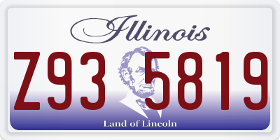 IL license plate Z935819
