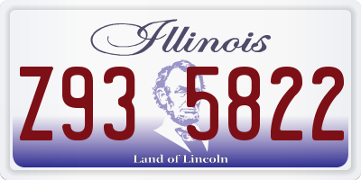 IL license plate Z935822