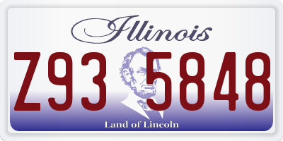 IL license plate Z935848