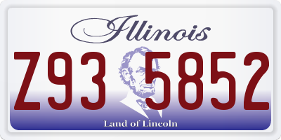 IL license plate Z935852