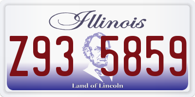 IL license plate Z935859