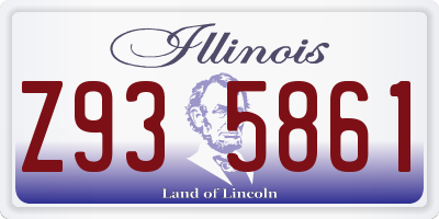 IL license plate Z935861