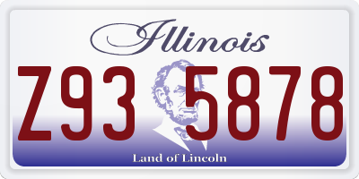 IL license plate Z935878