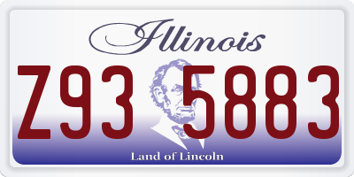 IL license plate Z935883