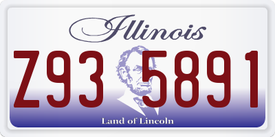 IL license plate Z935891