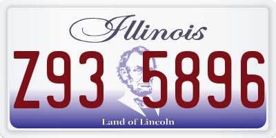 IL license plate Z935896