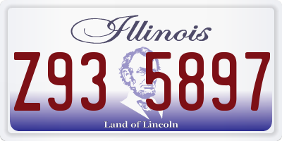 IL license plate Z935897