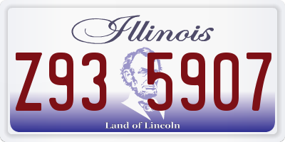 IL license plate Z935907