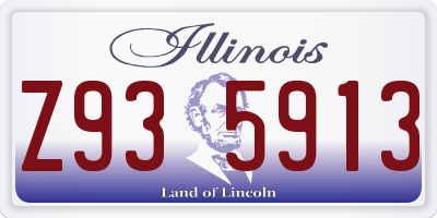 IL license plate Z935913