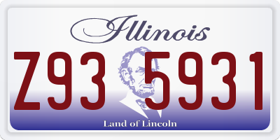 IL license plate Z935931
