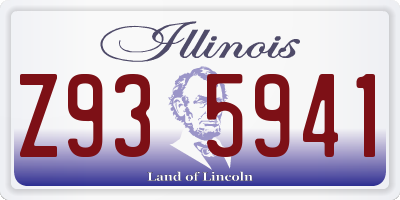 IL license plate Z935941