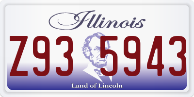 IL license plate Z935943