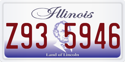 IL license plate Z935946