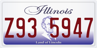 IL license plate Z935947