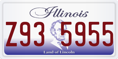IL license plate Z935955
