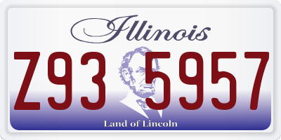IL license plate Z935957