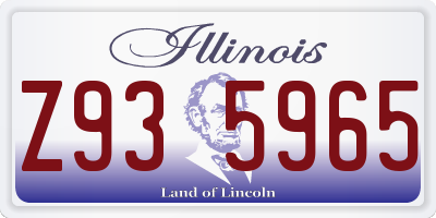 IL license plate Z935965