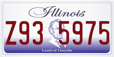 IL license plate Z935975